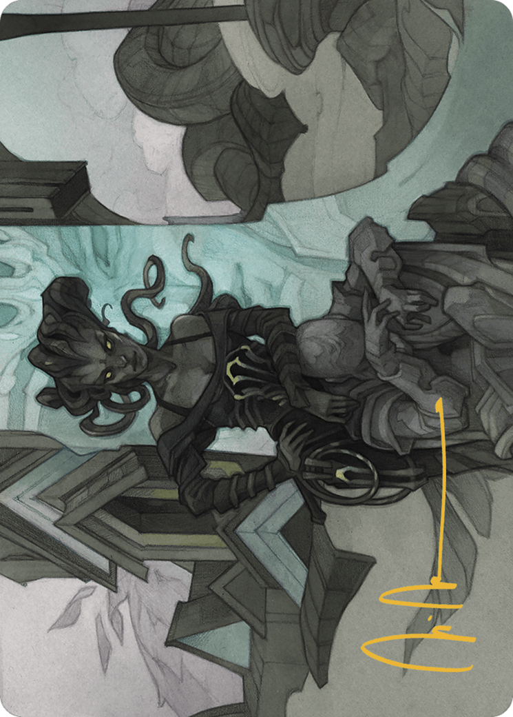 Vraska Joins Up // Vraska Joins Up (AOTJ-034) - Outlaws of Thunder Junction Art Series (Borderless) Foil