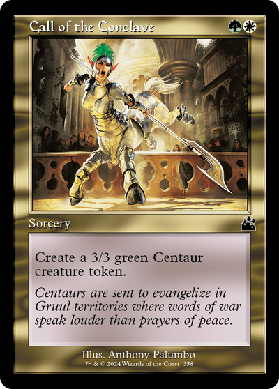 Call of the Conclave (Retro Frame) (RVR-358) - Ravnica Remastered Foil