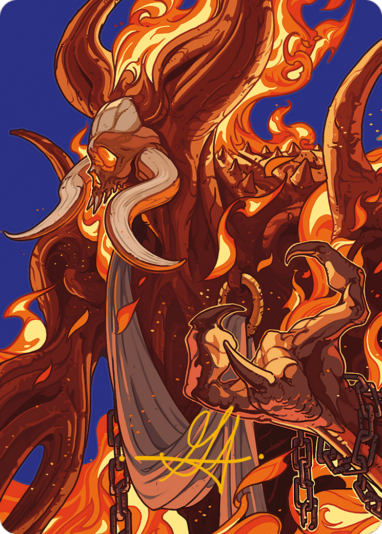 Phlage, Titan of Fire's Fury // Phlage, Titan of Fire's Fury (AMH3-050) - Modern Horizons 3 Art Series (Borderless) Foil