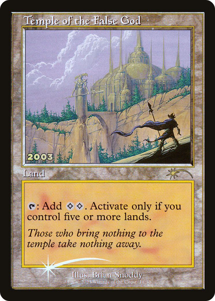 Temple of the False God (30A-P-011) - 30th Anniversary Play Promos Foil
