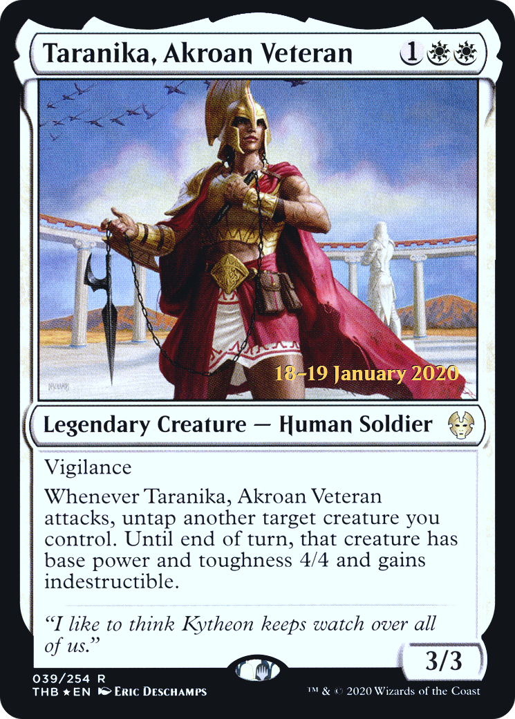 Taranika, Akroan Veteran (PRE-039) - Theros Beyond Death Promos Foil