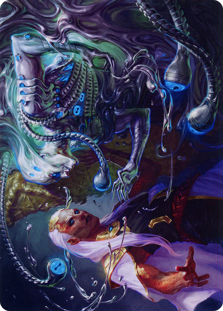Mirage Mockery // Mirage Mockery (AONE-017) - Phyrexia: All Will Be One Art Series (Borderless) Foil