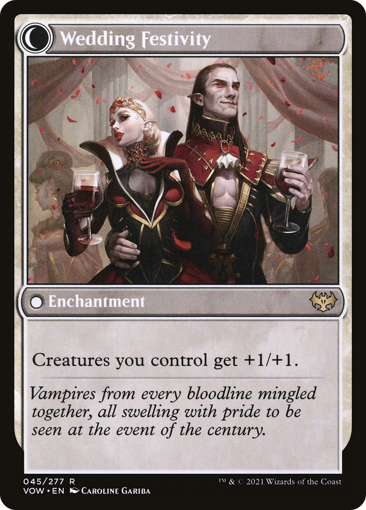 Wedding Announcement (VOW-045) - Innistrad: Crimson Vow: (Double Faced Transform) Foil