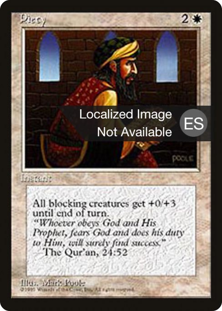 Piety (4BB-) - Fourth Edition Foreign Black Border