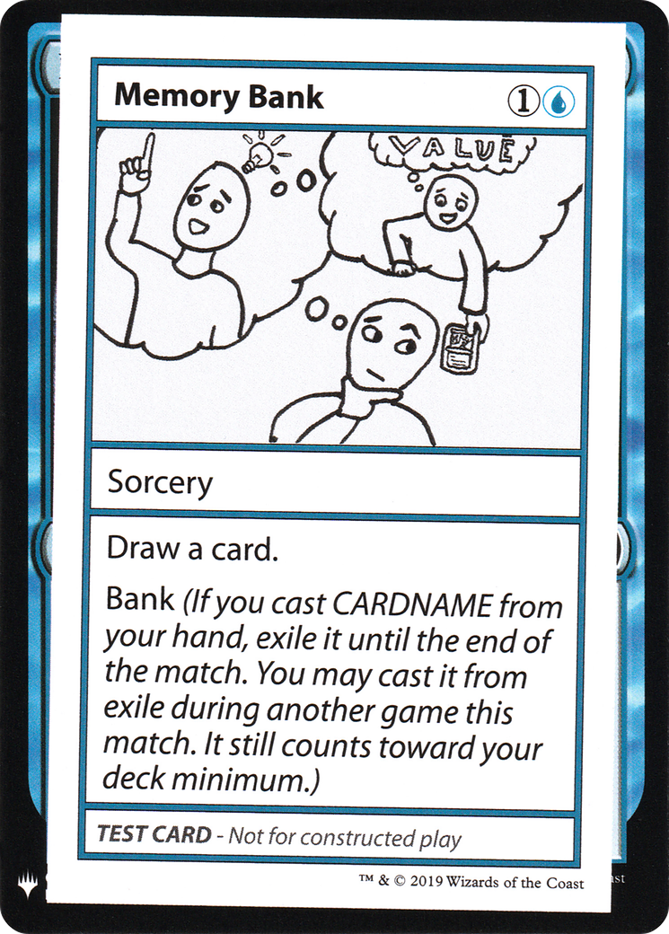 Memory Bank (CMB1-) - Mystery Booster Playtest Cards 2019