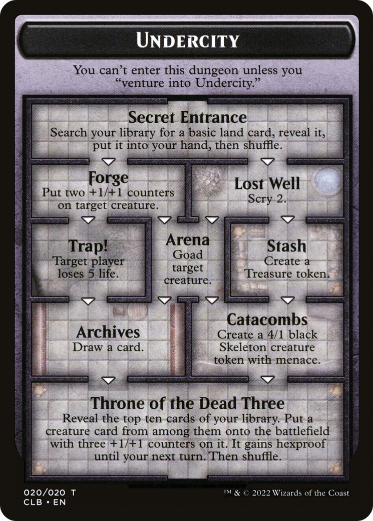 Undercity // The Initiative (TCLB-020) - Battle for Baldur's Gate Tokens