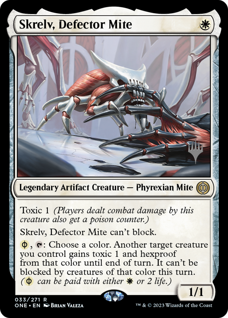 Skrelv, Defector Mite (PPONE-033) - Phyrexia: All Will Be One Promos Foil
