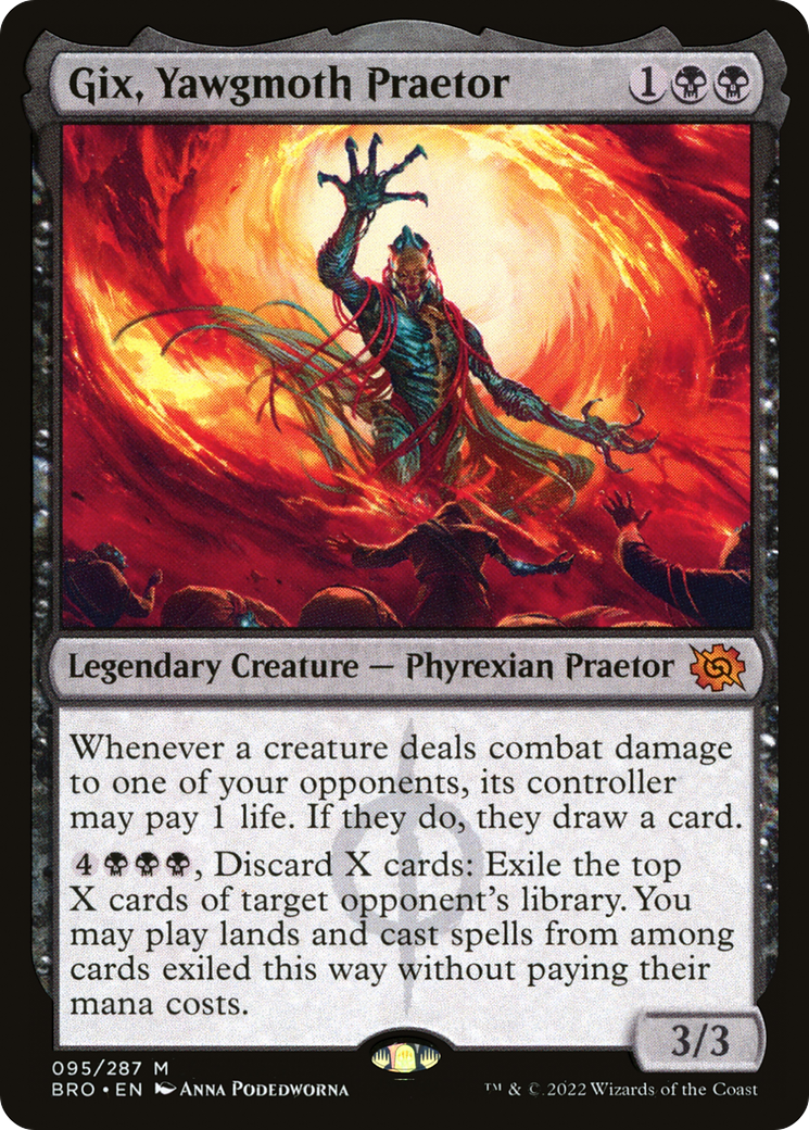 Gix, Yawgmoth Praetor (BRO-095) - The Brothers' War
