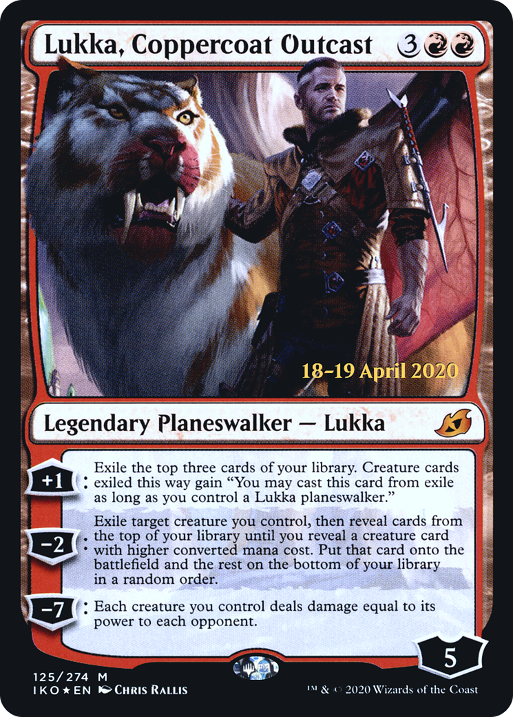 Lukka, Coppercoat Outcast (PRE-125) - Ikoria: Lair of Behemoths Promos Foil