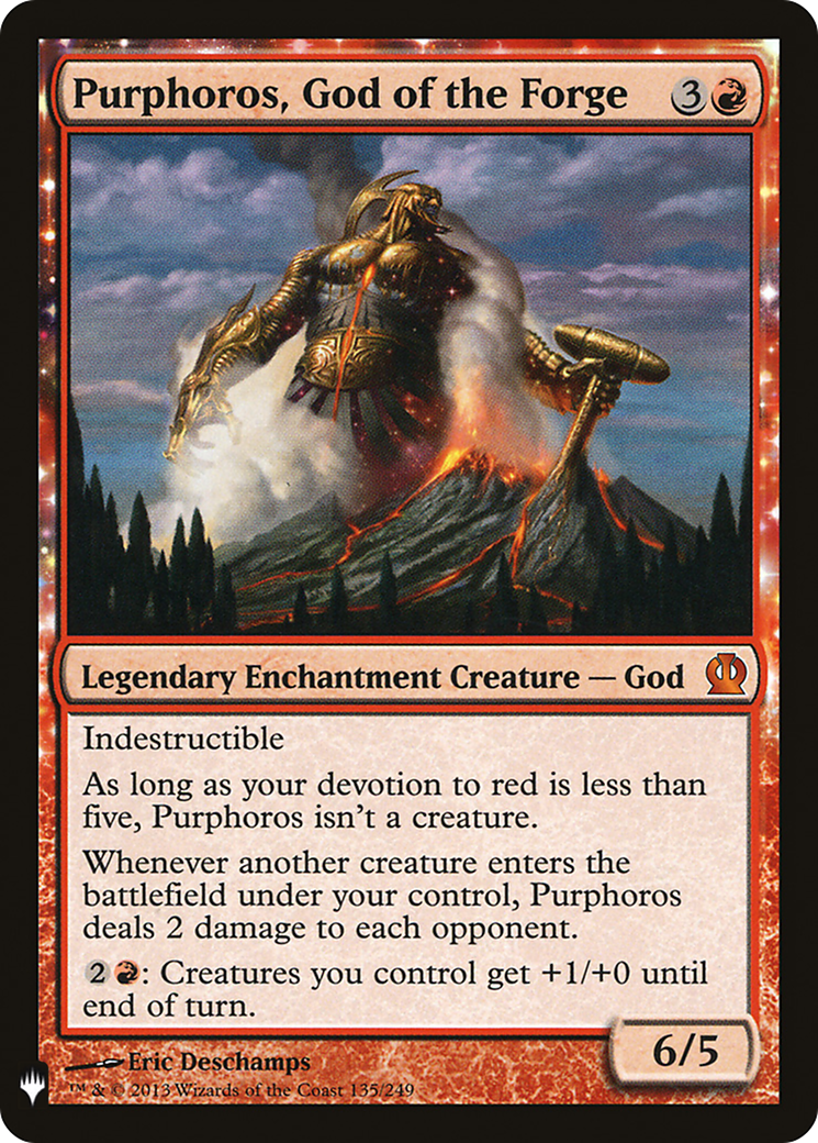 Purphoros, God of the Forge (LIST-135) - The List: (enchantment)