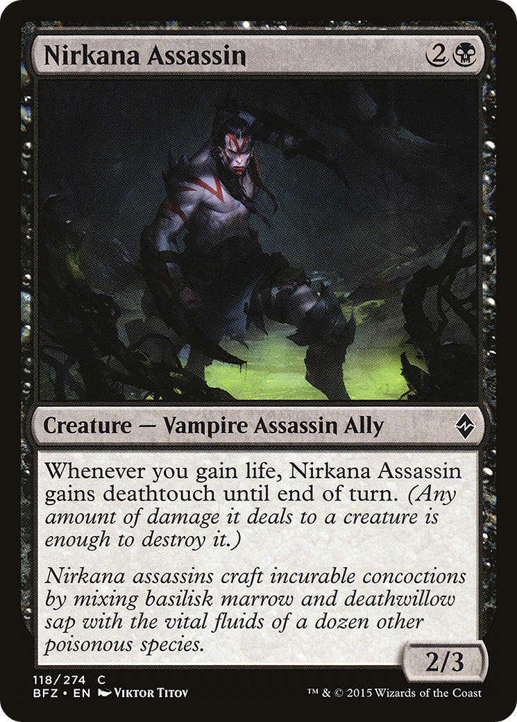 Nirkana Assassin (BFZ-118) - Battle for Zendikar Foil