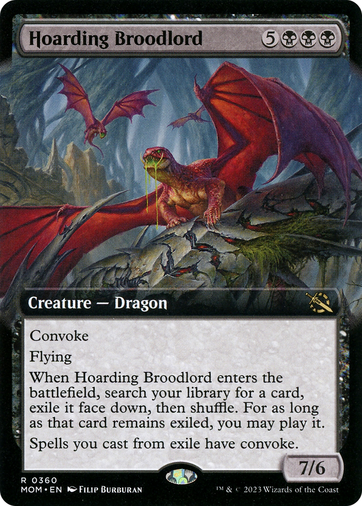 Hoarding Broodlord (Extended Art) (MOM-360) - March of the Machine: (Extended Art)