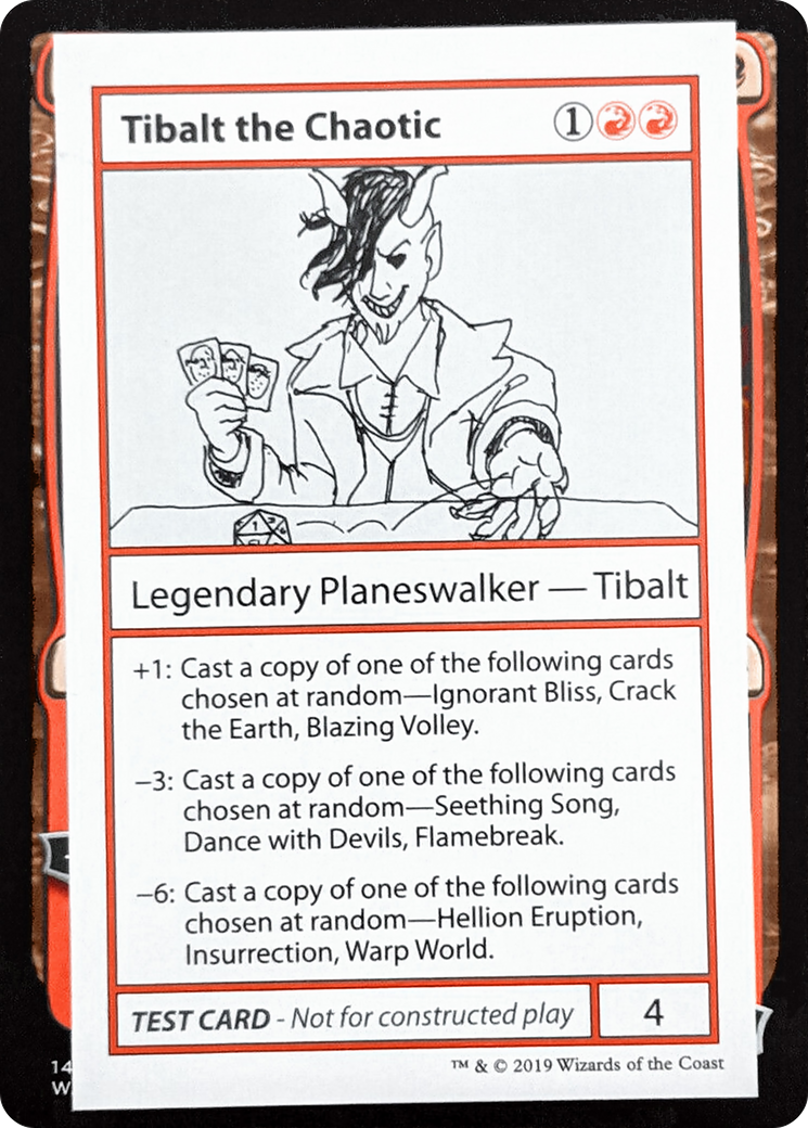 Tibalt the Chaotic (No PW Symbol) (CMB1-066) - Mystery Booster Playtest Cards 2021