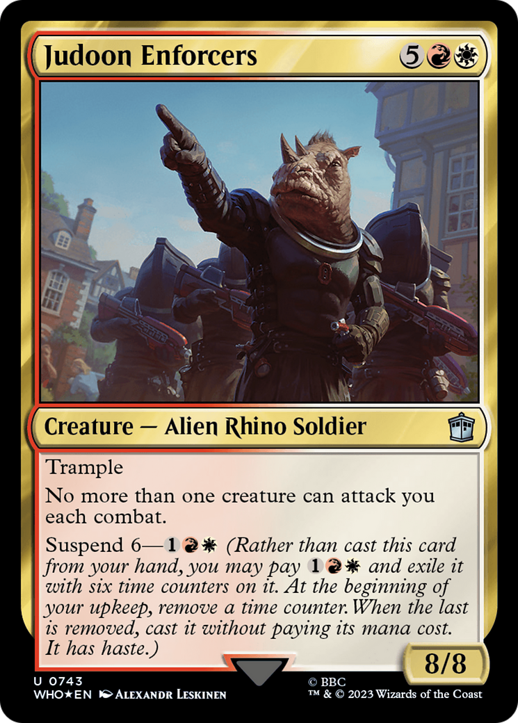 Judoon Enforcers (Surge Foil) (WHO-743) - Doctor Who Foil
