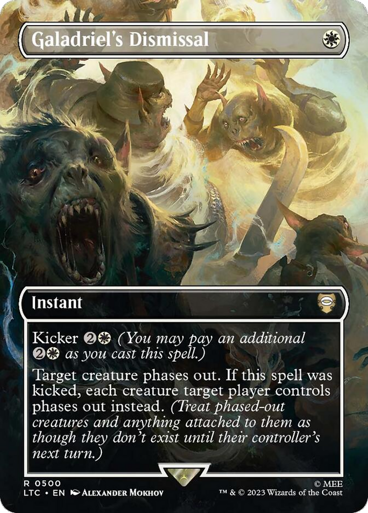 Galadriel's Dismissal (Borderless) (LTC-500) - Tales of Middle-earth Commander (Borderless) Foil