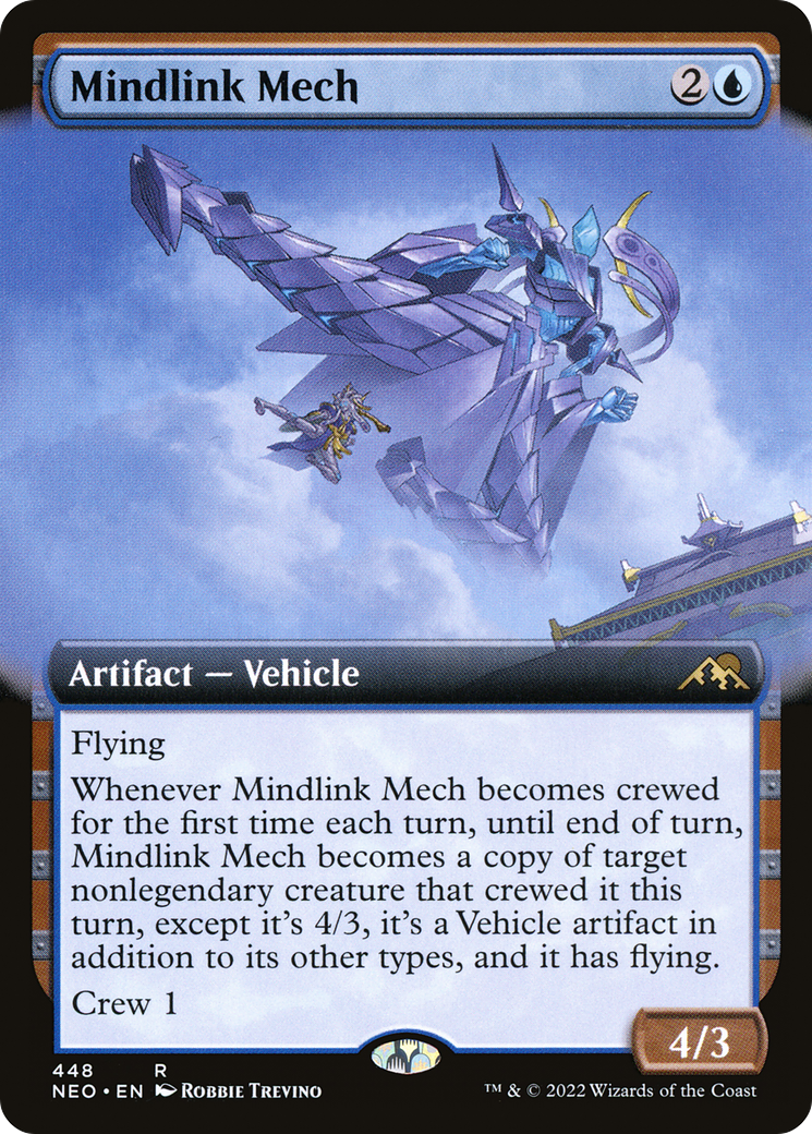 Mindlink Mech (Extended Art) (NEO-448) - Kamigawa: Neon Dynasty: (Extended Art) Foil