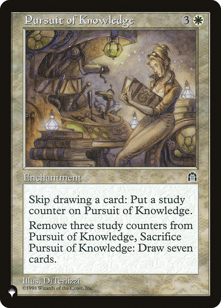 Pursuit of Knowledge (LIST-) - The List