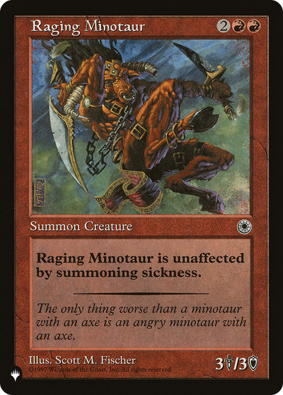 Raging Minotaur (LIST-POR-146) - The List