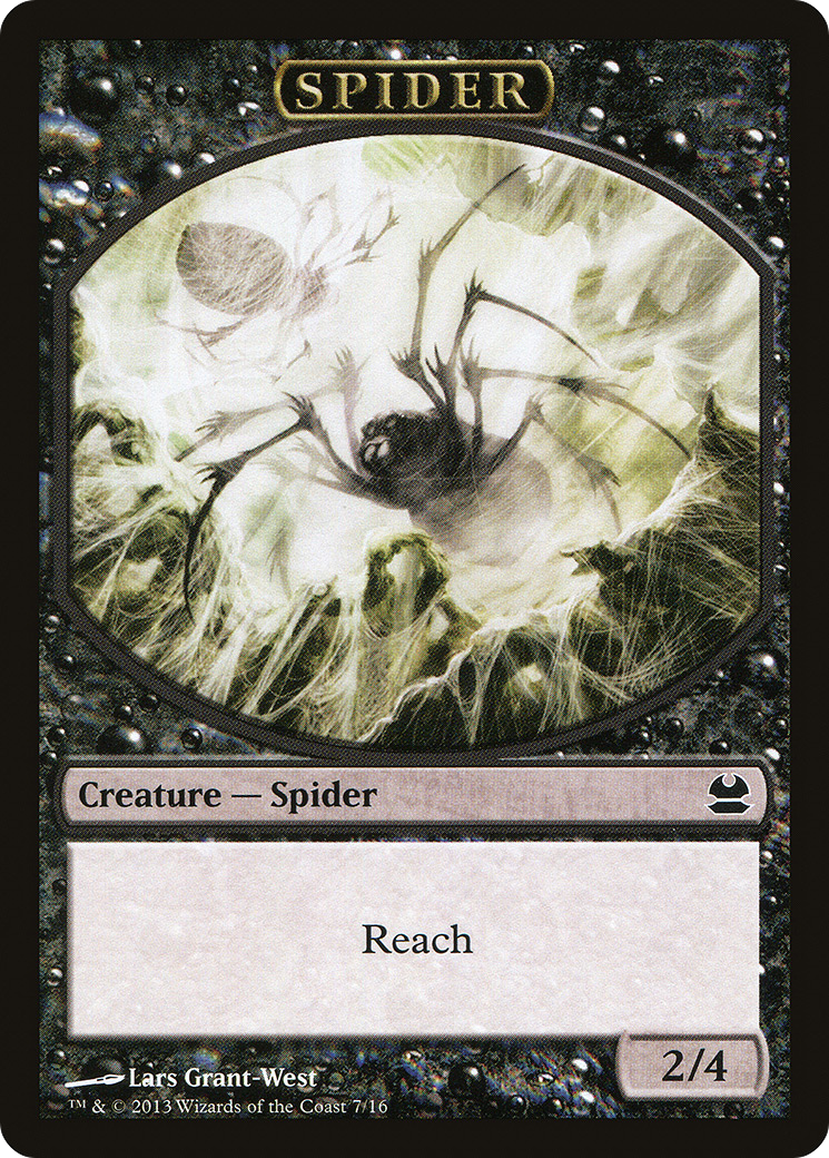 Spider Token (Black) (MMA-007) - Modern Masters Tokens