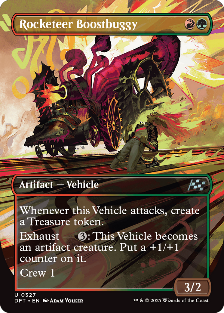 Rocketeer Boostbuggy (Borderless) (DFT-327) - Aetherdrift (Borderless) Foil