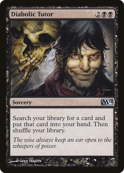 Diabolic Tutor (M12-092) - Magic 2012