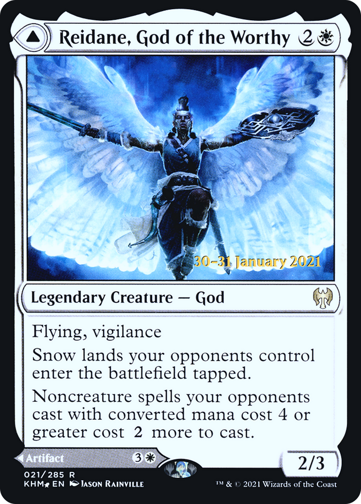 Reidane, God of the Worthy // Valkmira, Protector's Shield [Kaldheim Prerelease Promos]