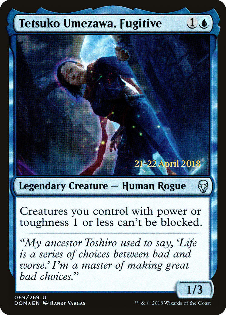 Tetsuko Umezawa, Fugitive (PRE-069) - Dominaria Promos Foil