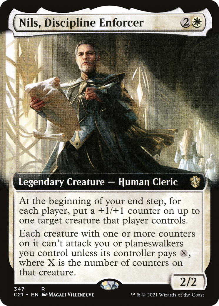 Nils, Discipline Enforcer (Extended Art) (C21-347) - Commander 2021: (Extended Art)