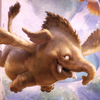 Lulu, Loyal Hollyphant // Lulu, Loyal Hollyphant (ACLB-018) - Battle for Baldur's Gate Art Series (Borderless) Foil