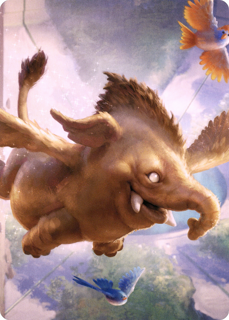 Lulu, Loyal Hollyphant // Lulu, Loyal Hollyphant (ACLB-018) - Battle for Baldur's Gate Art Series (Borderless) Foil