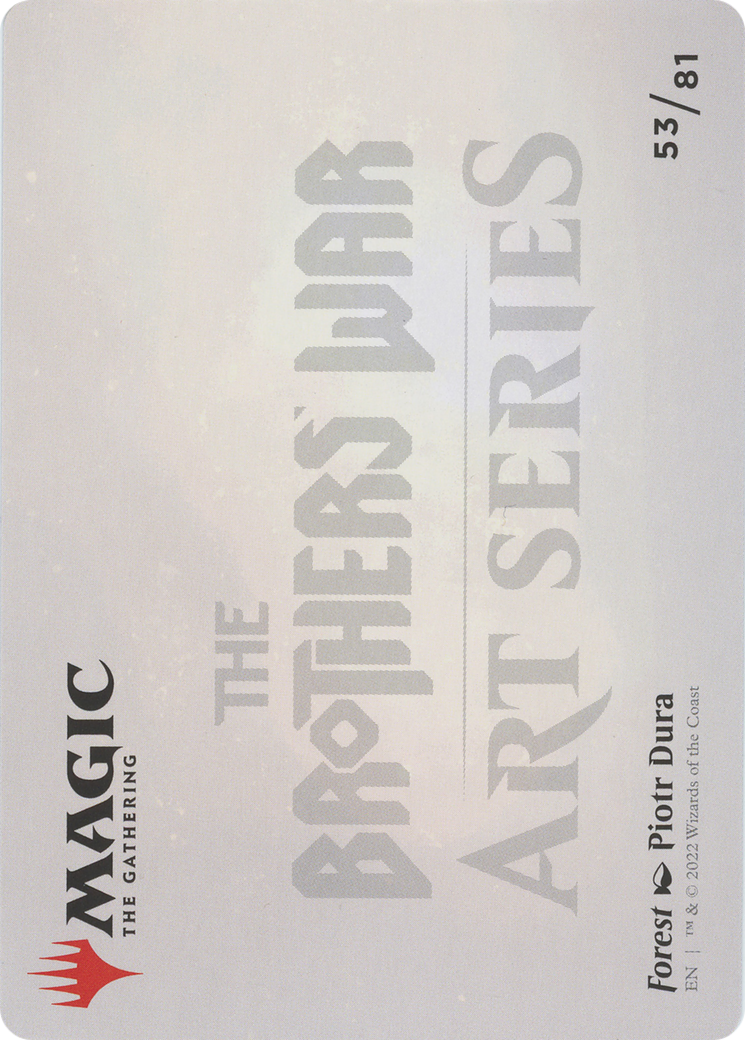 Forest // Forest (ABRO-053) - The Brothers' War Art Series (Borderless) Foil