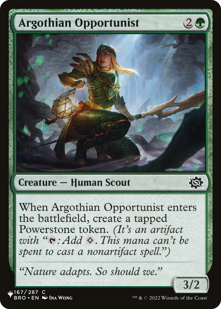Argothian Opportunist (LIST-167/012) - The List