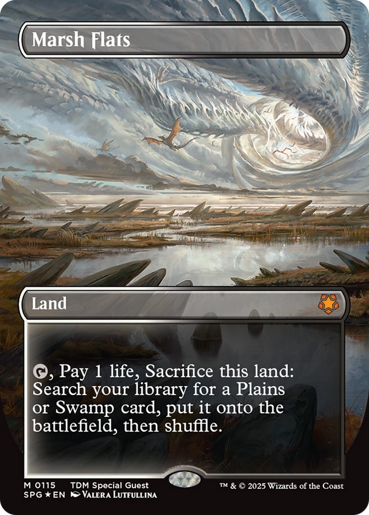 Marsh Flats (Borderless) (Dragonscale Foil) (SPG-115) - Special Guests (Borderless) Foil