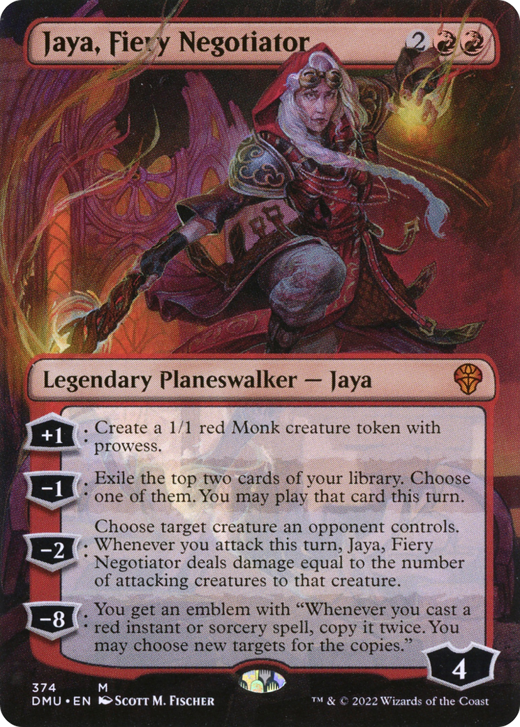 Jaya, Fiery Negotiator (Borderless) (DMU-374) - Dominaria United (Borderless)
