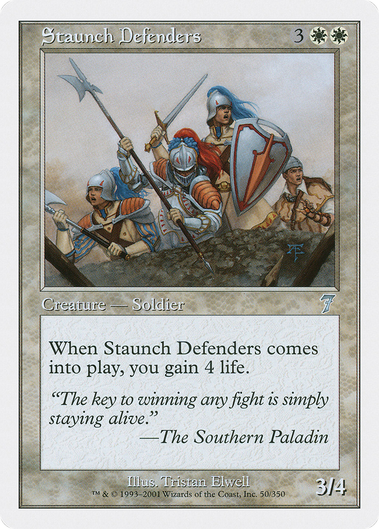 Staunch Defenders (7ED-050) - 7th Edition Foil