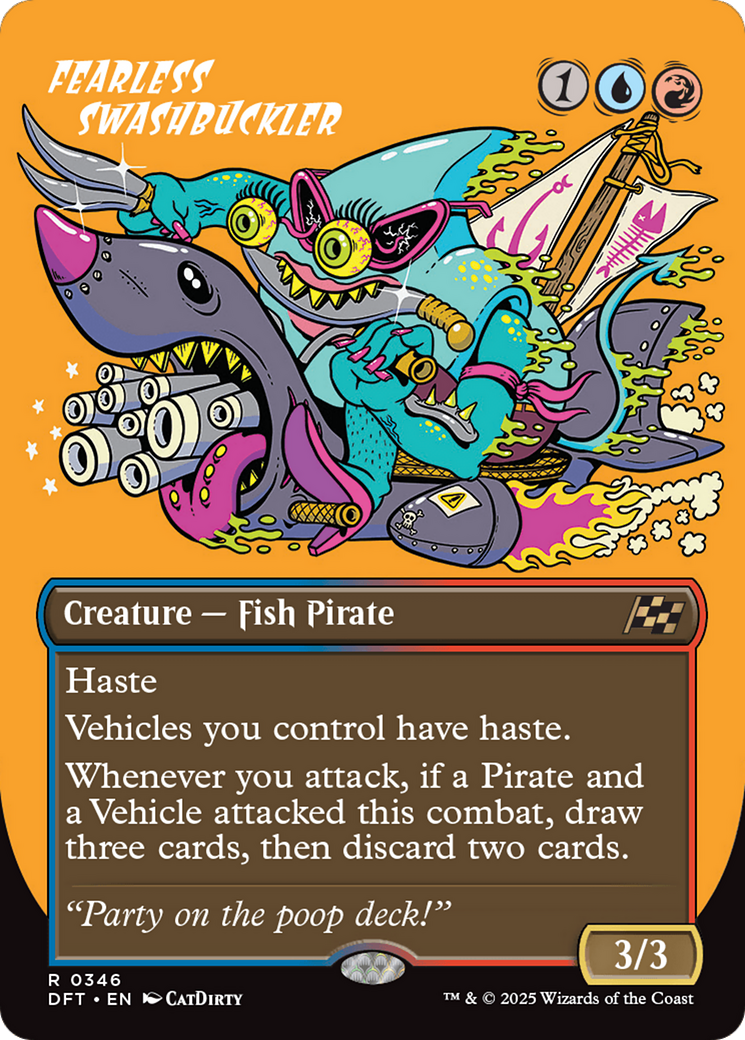 Fearless Swashbuckler (Borderless) (DFT-346) - Aetherdrift (Borderless)