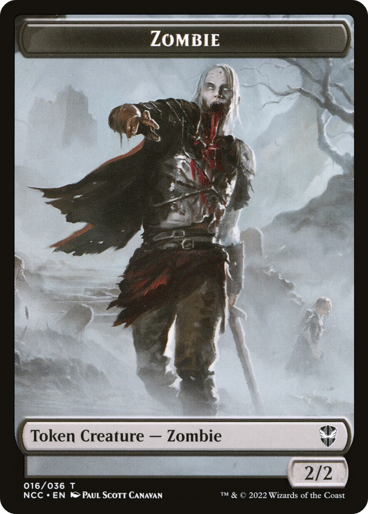 Zombie (TNCC-016) - New Capenna Commander Tokens Foil