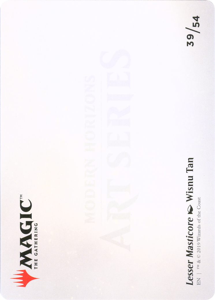 Lesser Masticore // Lesser Masticore (AMH1-039) - Modern Horizons Art Series (Borderless)