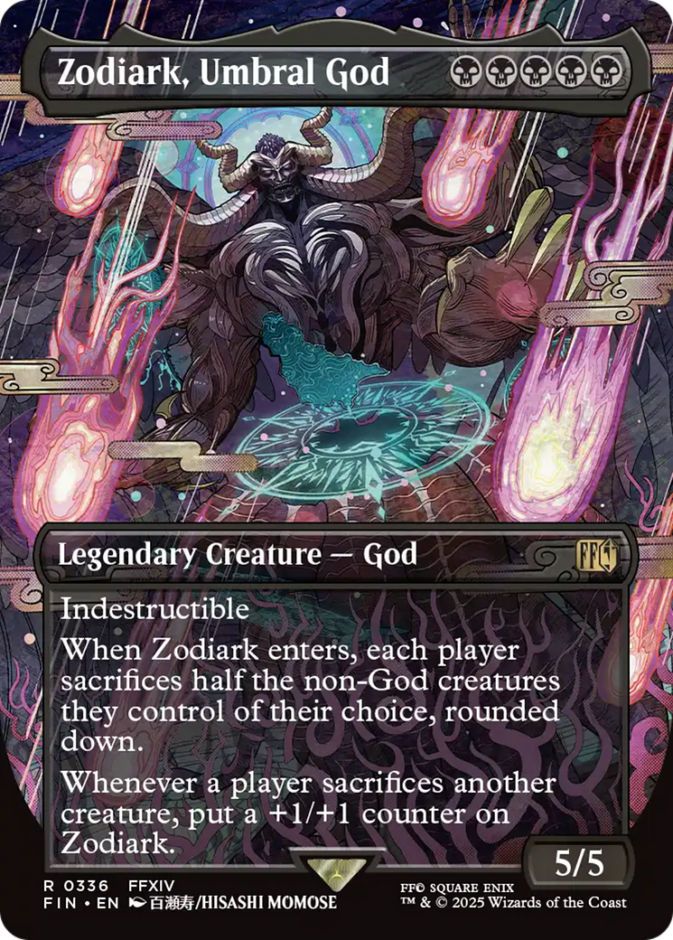 Zodiark, Umbral God (Borderless) (FIN-336) - FINAL FANTASY (Borderless) Foil