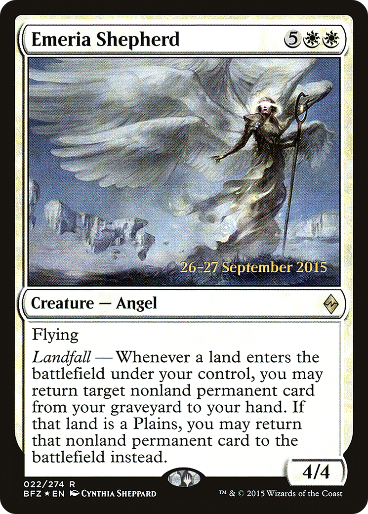 Emeria Shepherd (PRE-022) - Battle for Zendikar Promos Foil