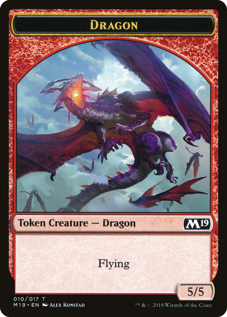 Dragon Token (010) (M19-010) - Core Set 2019 Tokens