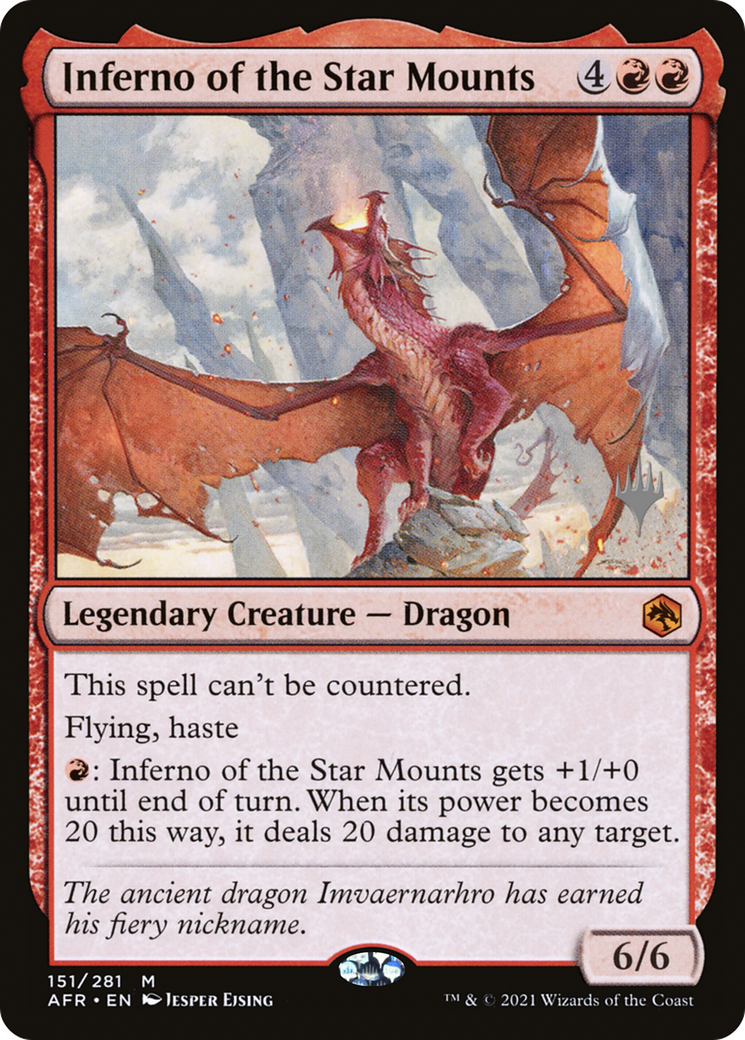 Inferno of the Star Mounts (PPAFR-151) - Adventures in the Forgotten Realms Promos Foil