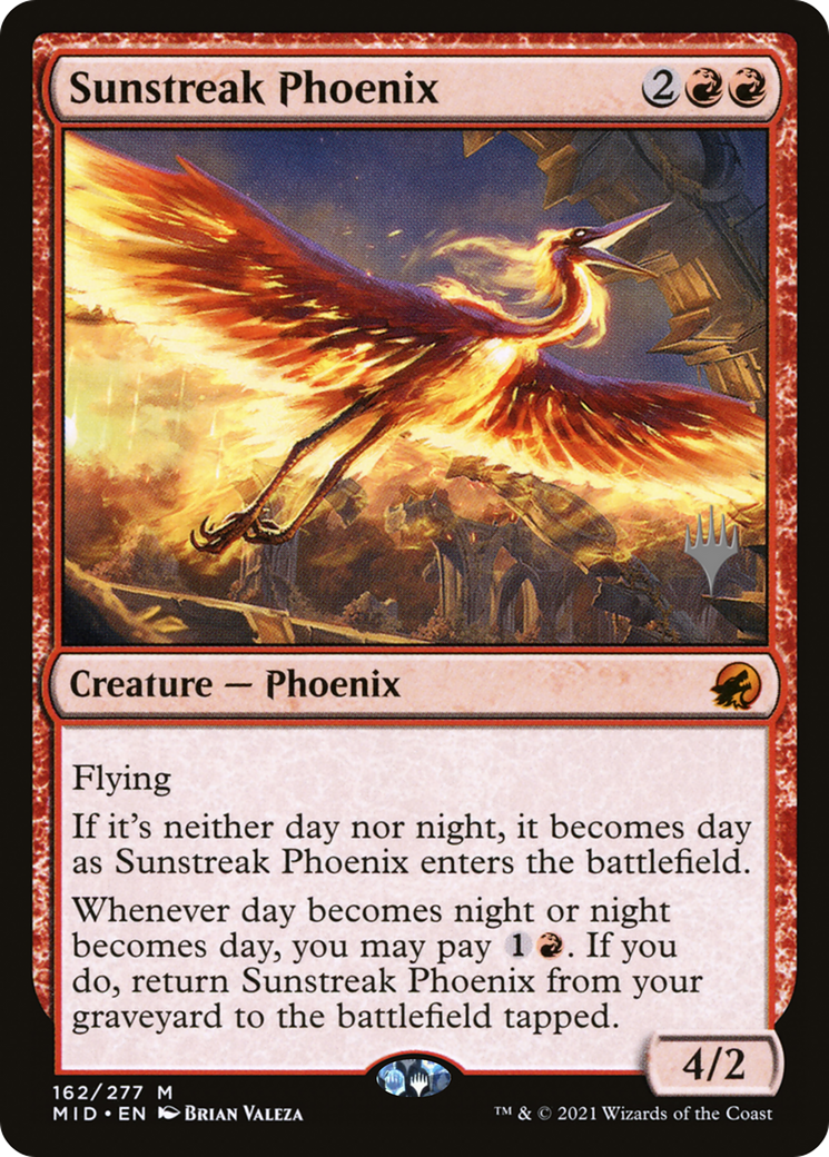 Sunstreak Phoenix (PPMID-162P) - Innistrad: Midnight Hunt Promos