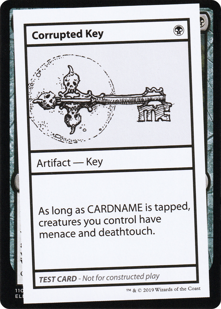 Corrupted Key (No PW Symbol) (CMB1-039) - Mystery Booster Playtest Cards 2021
