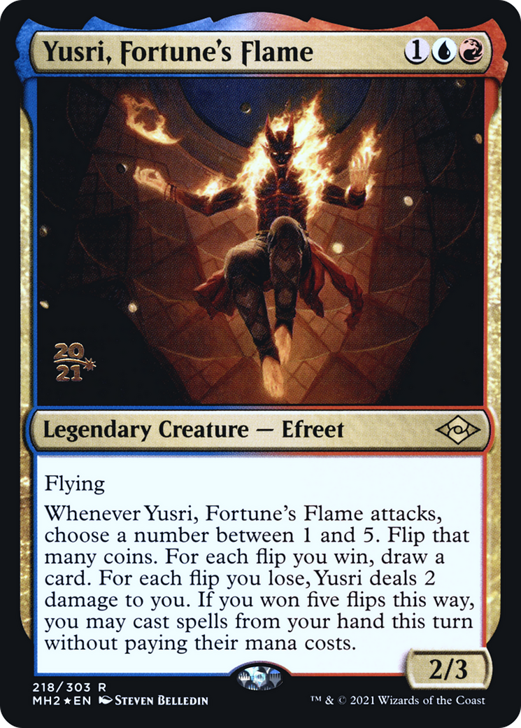 Yusri, Fortune's Flame (PRE-218) - Modern Horizons 2 Promos Foil