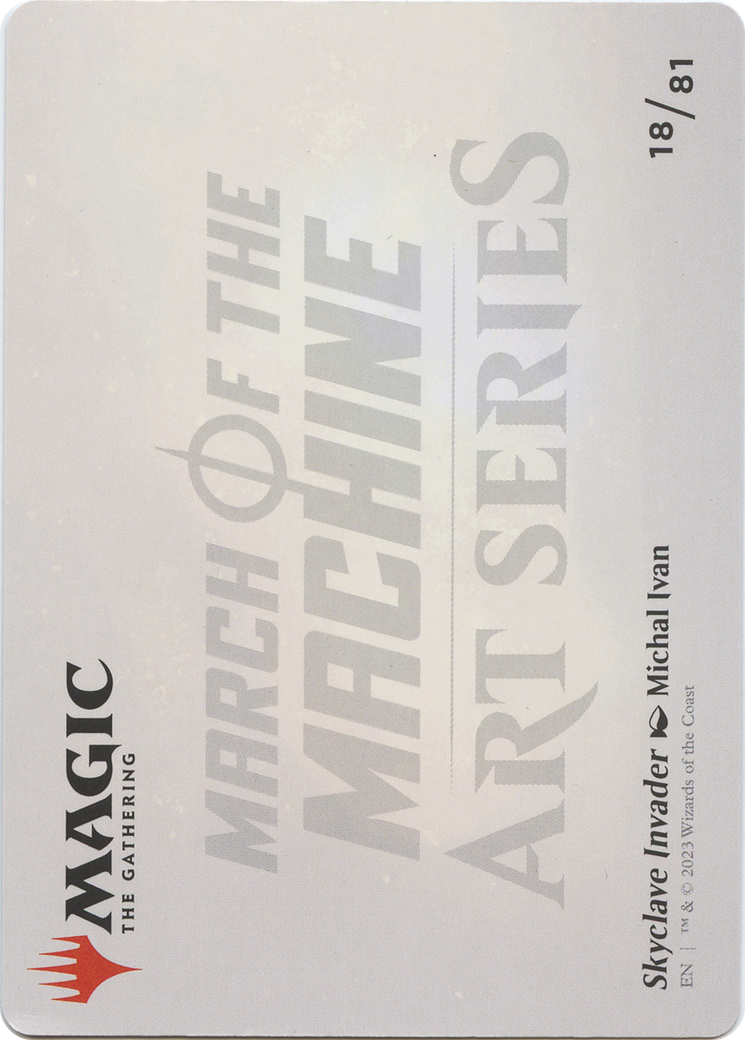 Skyclave Invader // Skyclave Invader (AMOM-018) - March of the Machine Art Series (Borderless) Foil