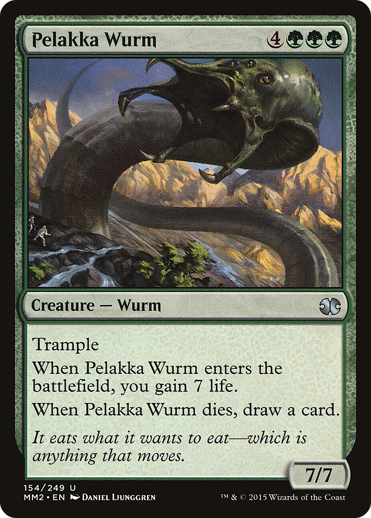 Pelakka Wurm (MM2-154) - Modern Masters 2015 Foil