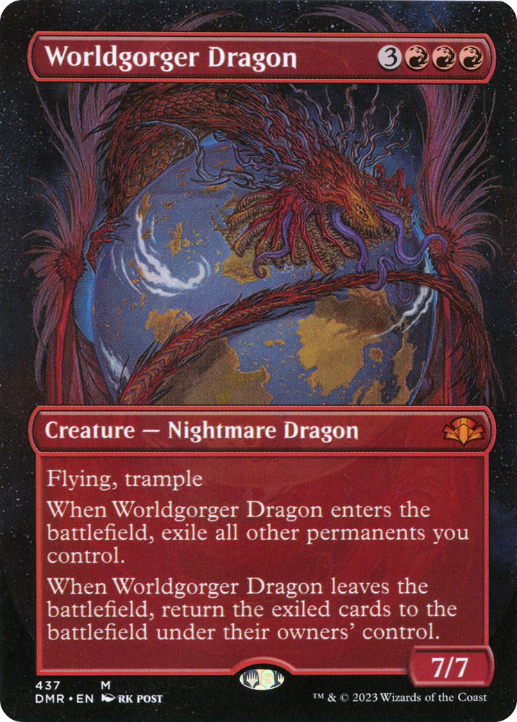 Worldgorger Dragon (Borderless) (DMR-437) - Dominaria Remastered (Borderless)
