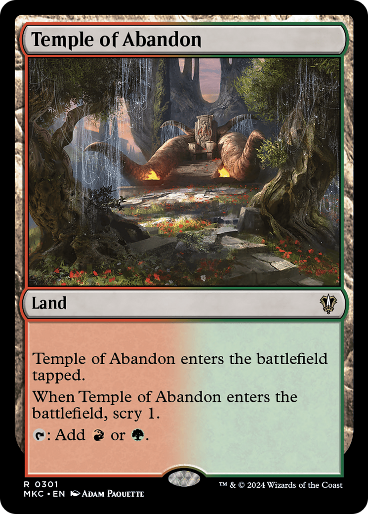 Temple of Abandon (MKC-301) - Murders at Karlov Manor Commander