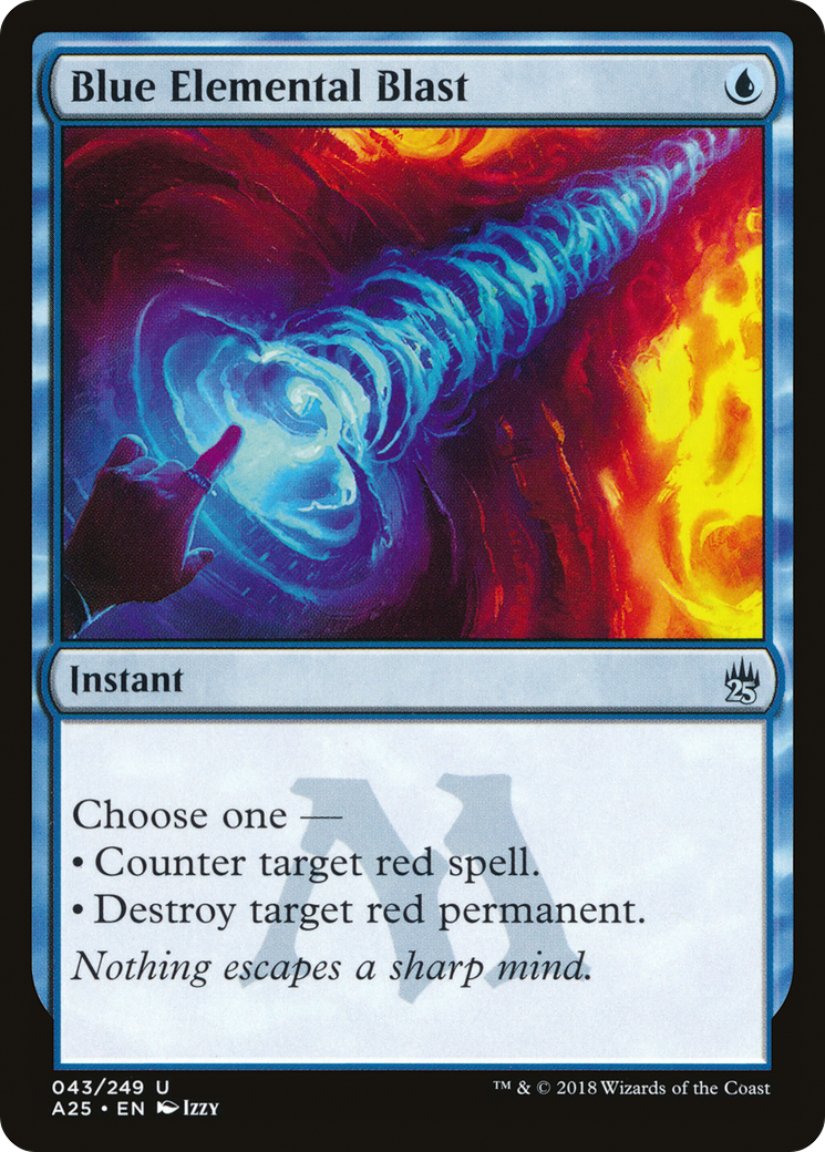 Blue Elemental Blast (A25-043) - Masters 25 Foil
